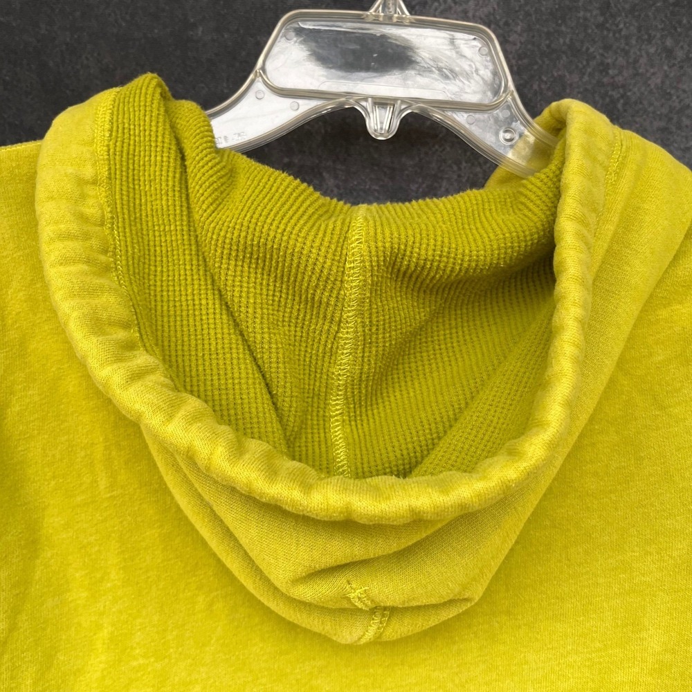 Hollister Vintage Y2K Coconut Girl Hoodie‎ Lime Green Pullover Waffle Hood Small - Picture 6 of 7